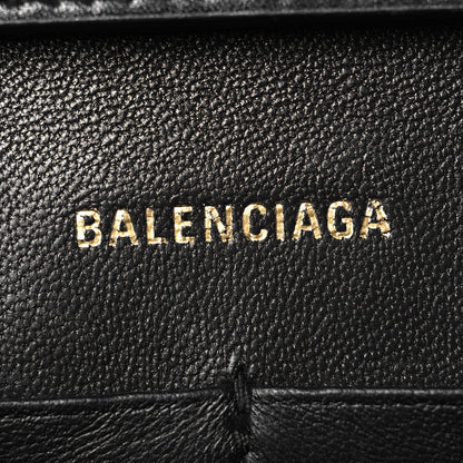 Balenciaga Shiny Box Calfskin Hourglass Chain Bag Black 6 of 12