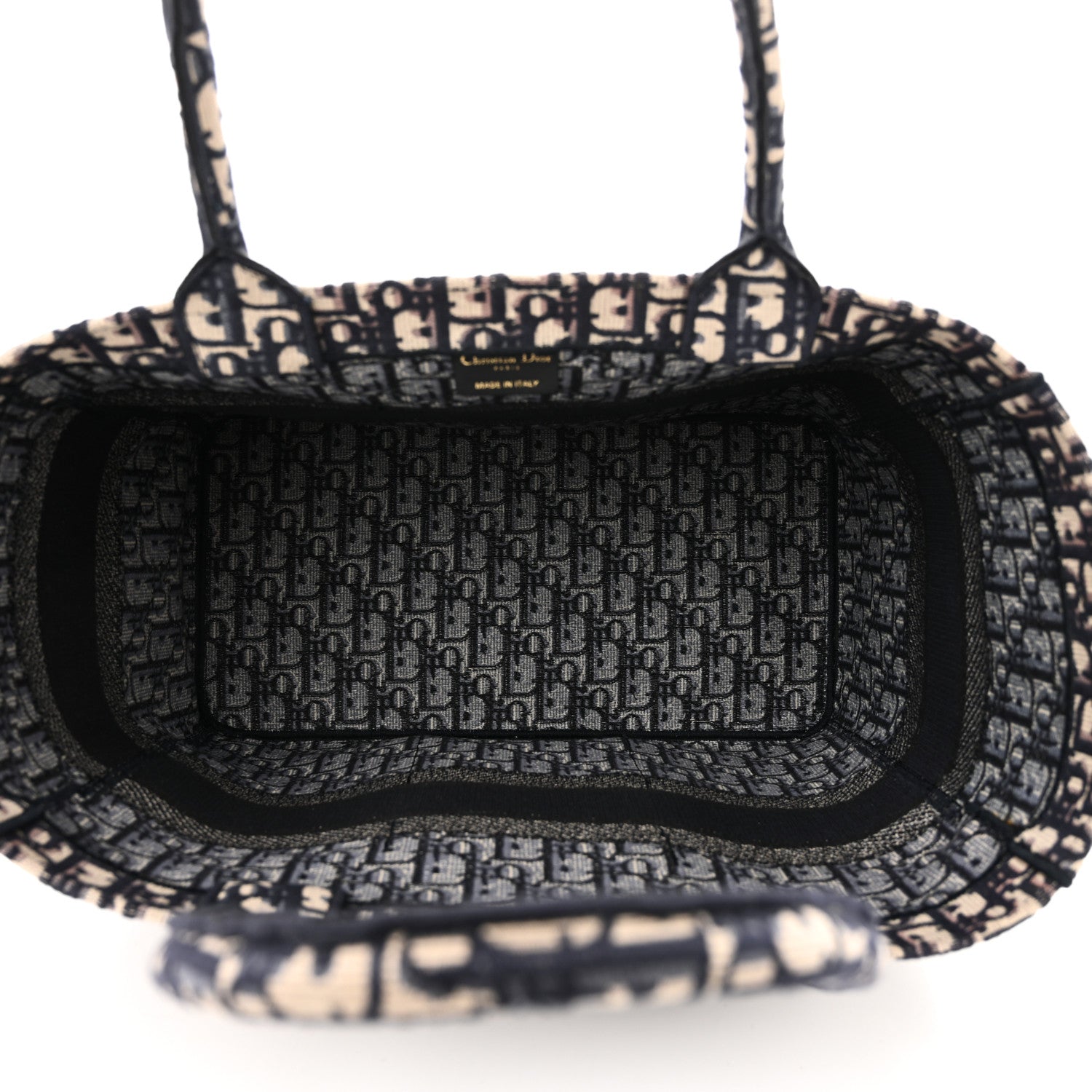 Christian Dior Oblique Catherine Tote Blue 5 of 10