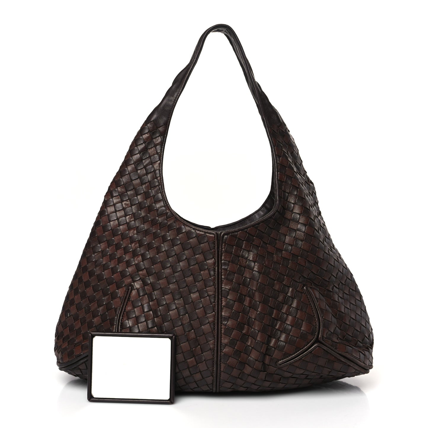 Nappa Intrecciato Ball Hobo Ebano Black