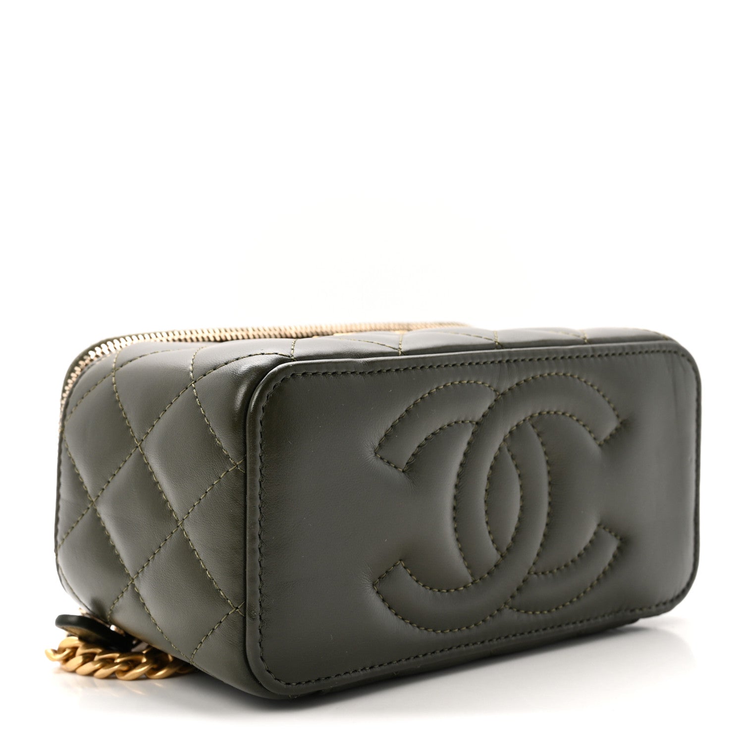 パ*ラ様 CHANEL キルティングバッグ ケース付き Chanel Lambskin Quilted Small Pillow Crush Vanity Case With Chain