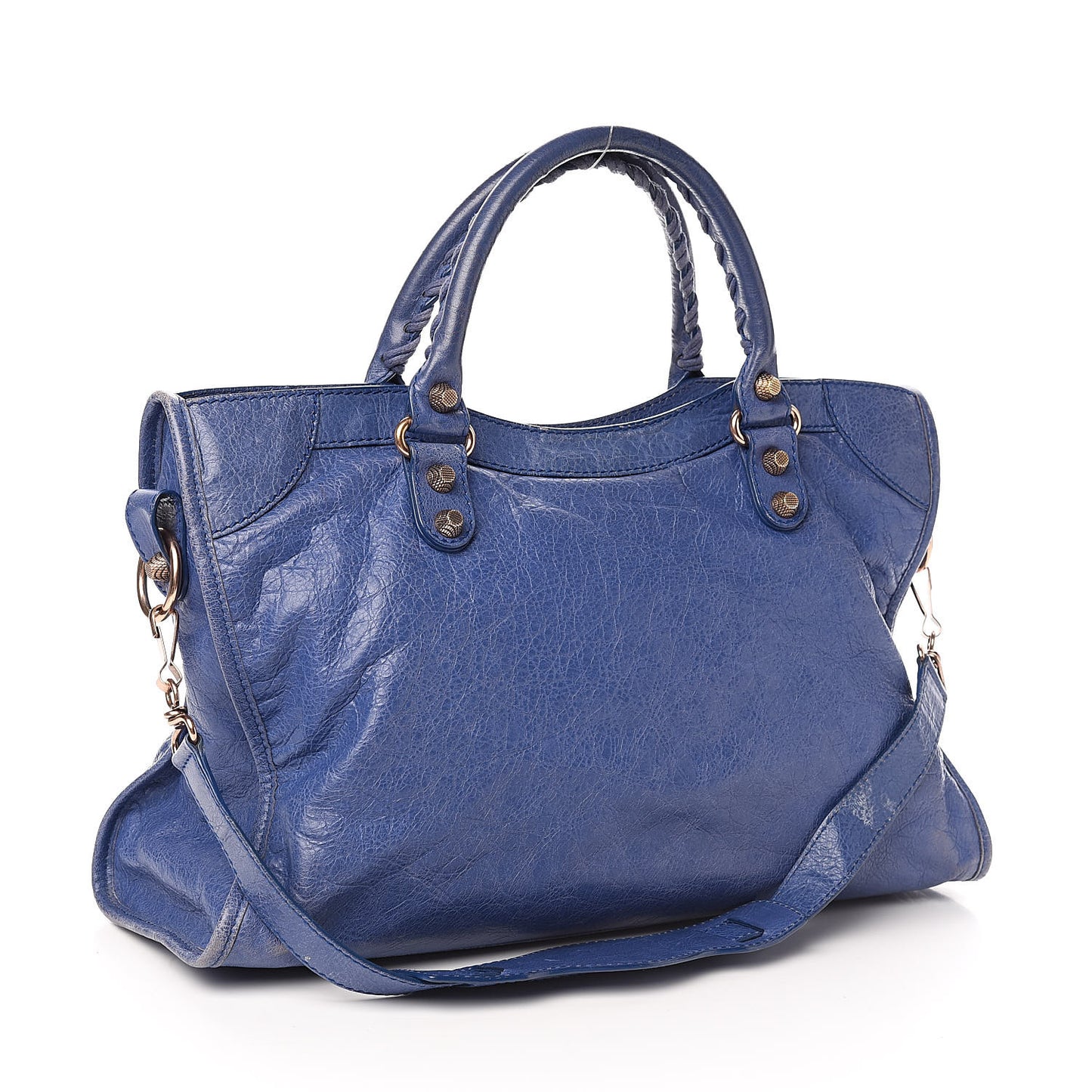 Agneau Giant 12 Rose Gold Hardware City Bleut Bleu Glacier