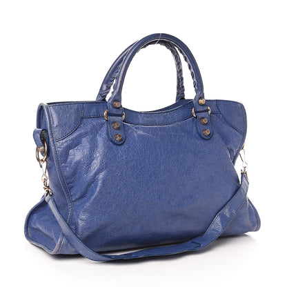Balenciaga Agneau Giant 12 Rose Gold Hardware City Bleut Bleu Glacier 3 of 15