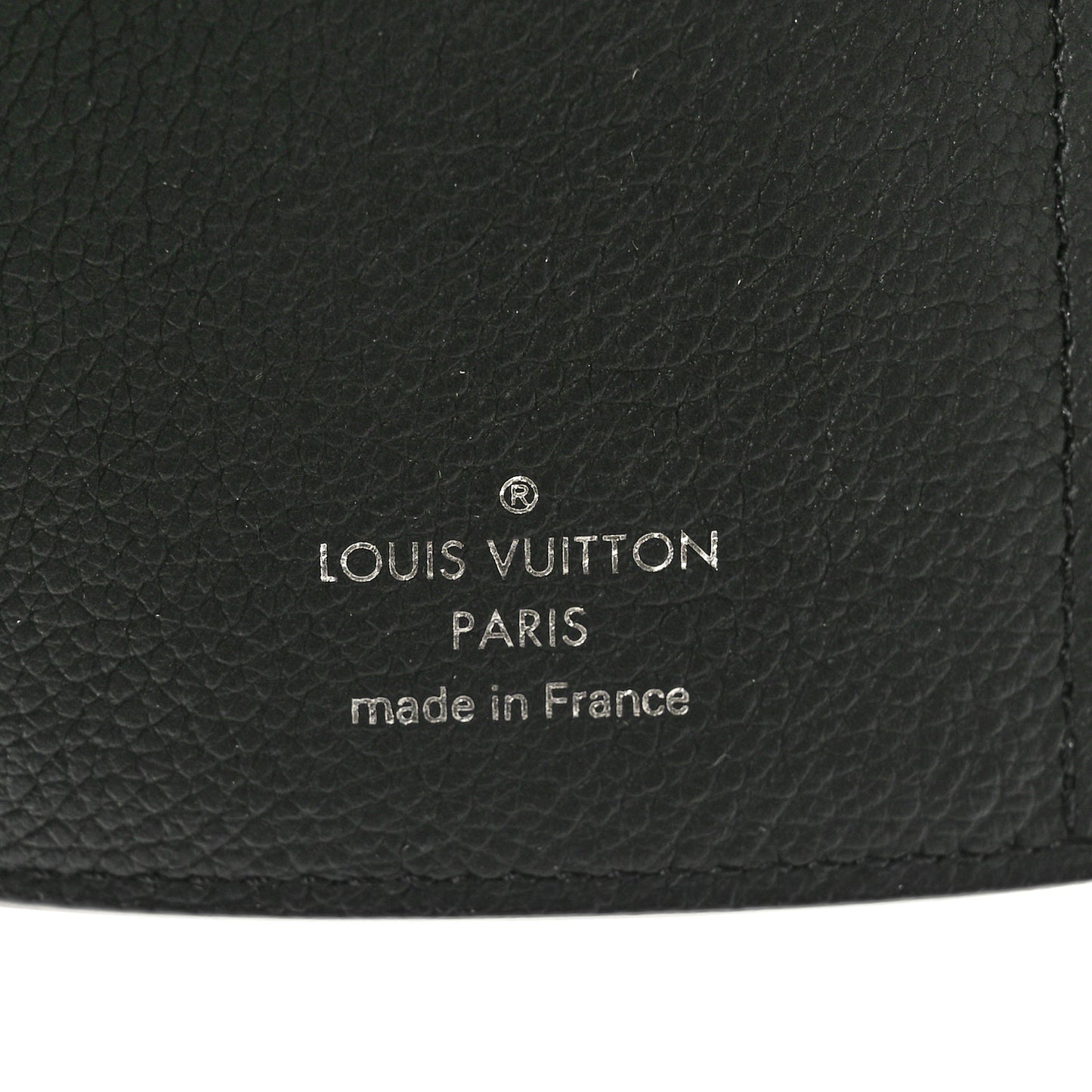 Soft Calfskin My Lockme Compact Wallet Black