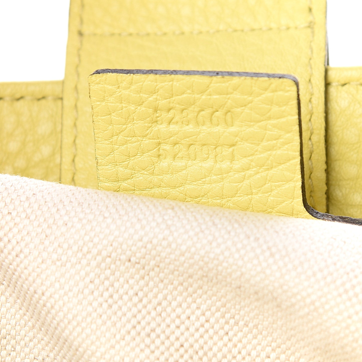 Pebbled Calfskin Medium Bamboo Shopper Tote Citrus