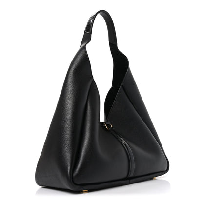 Givenchy Calfskin Crocodile Embossed Medium G-Lock Hobo Black 3 of 9