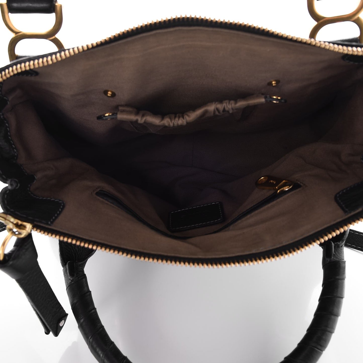 Calfskin Medium Marcie Satchel Black
