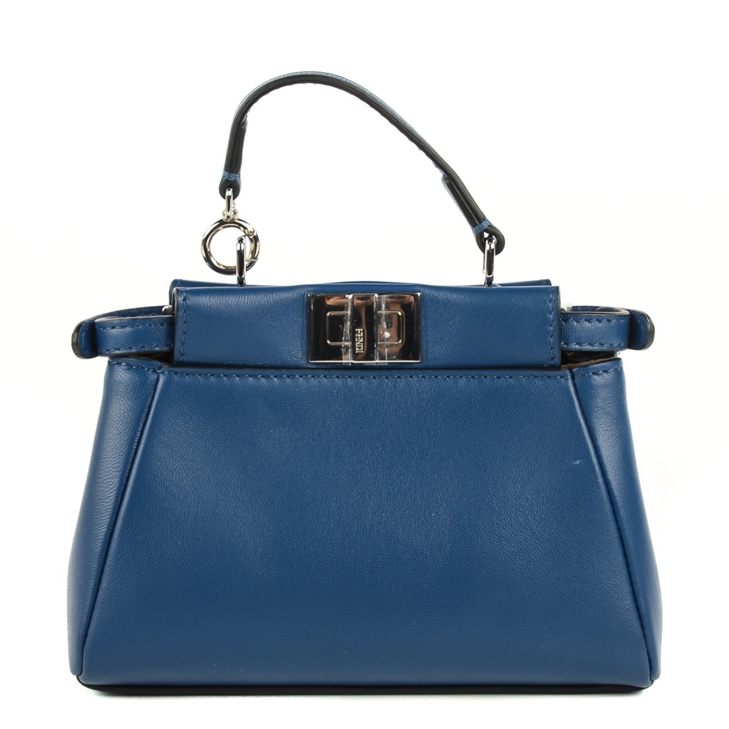 Fendi Nappa Micro Peekaboo Iconic Satchel Iris 1 of 8