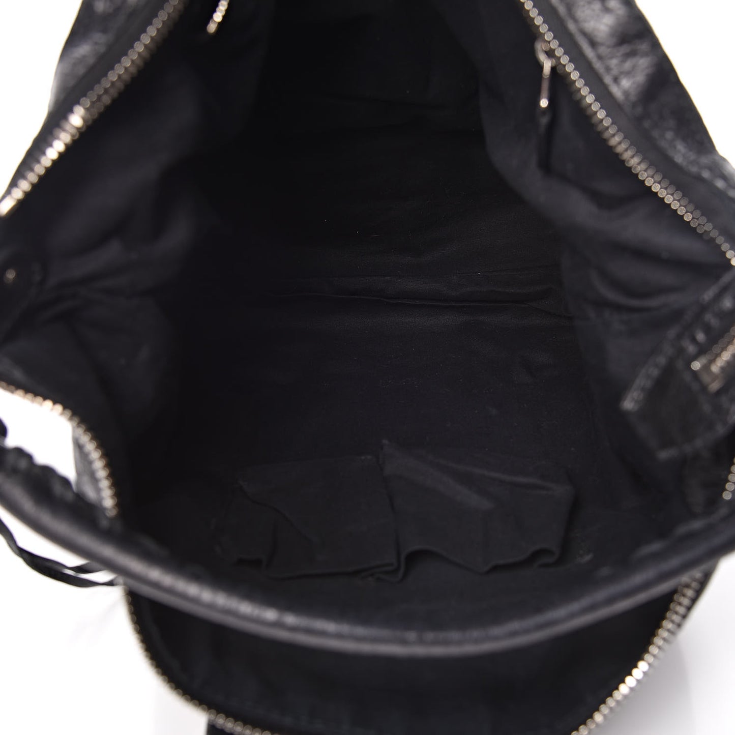 Agneau Giant 12 Silver Hardware Day Hobo Black