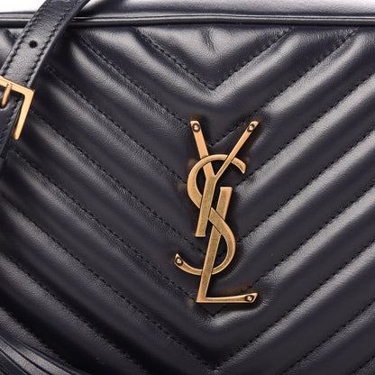 Saint Laurent Calfskin Matelasse Monogram Lou Camera Bag Navy 10 of 11