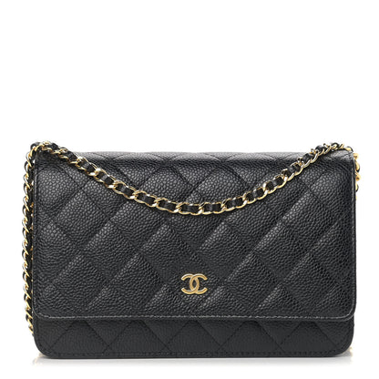 Chanel Caviar Quilted Wallet On Chain WOC Black 1 of 11