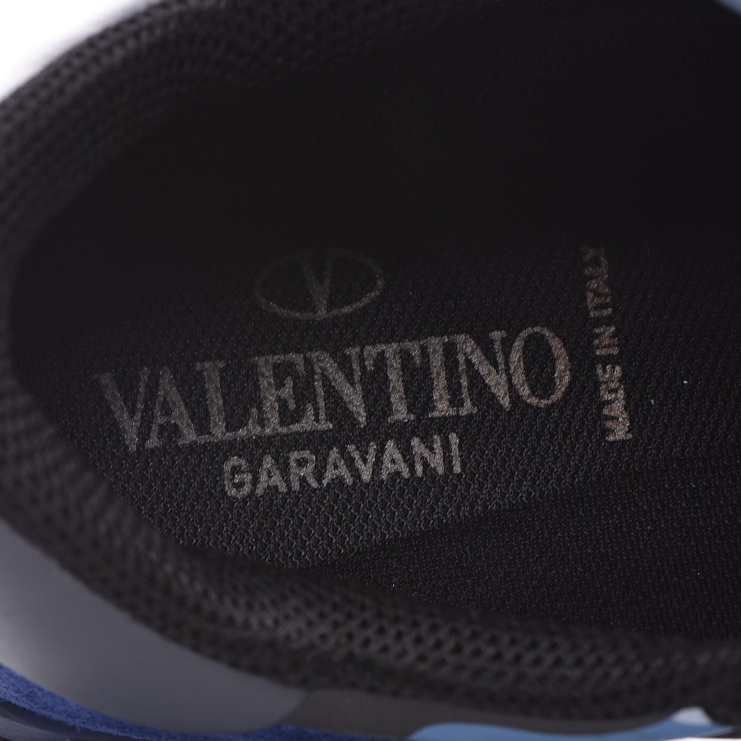 Valentino Garavani Nappa Suede Camouflage Mens Rockrunner Sneakers 39 Multicolor 6 of 14