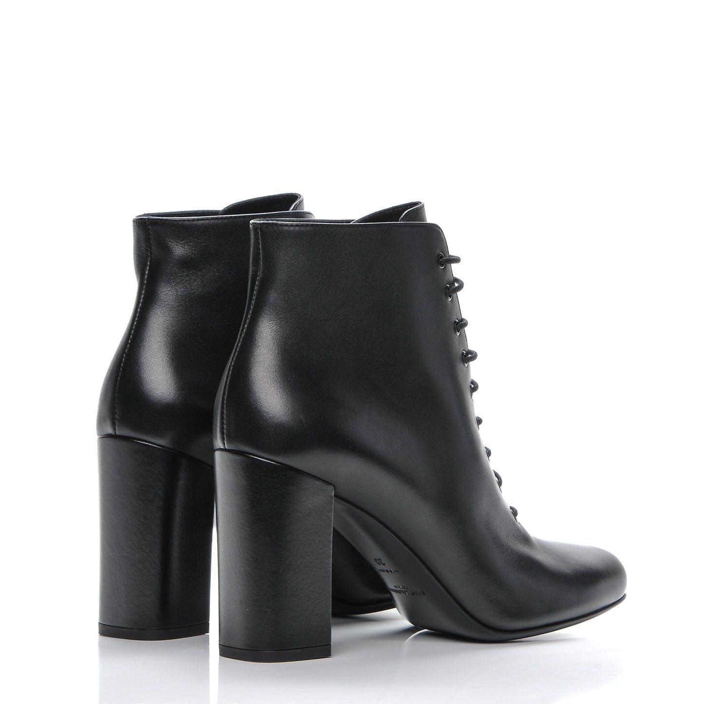 Smooth Calfskin Babies 90 Ankle Boots 39 Black