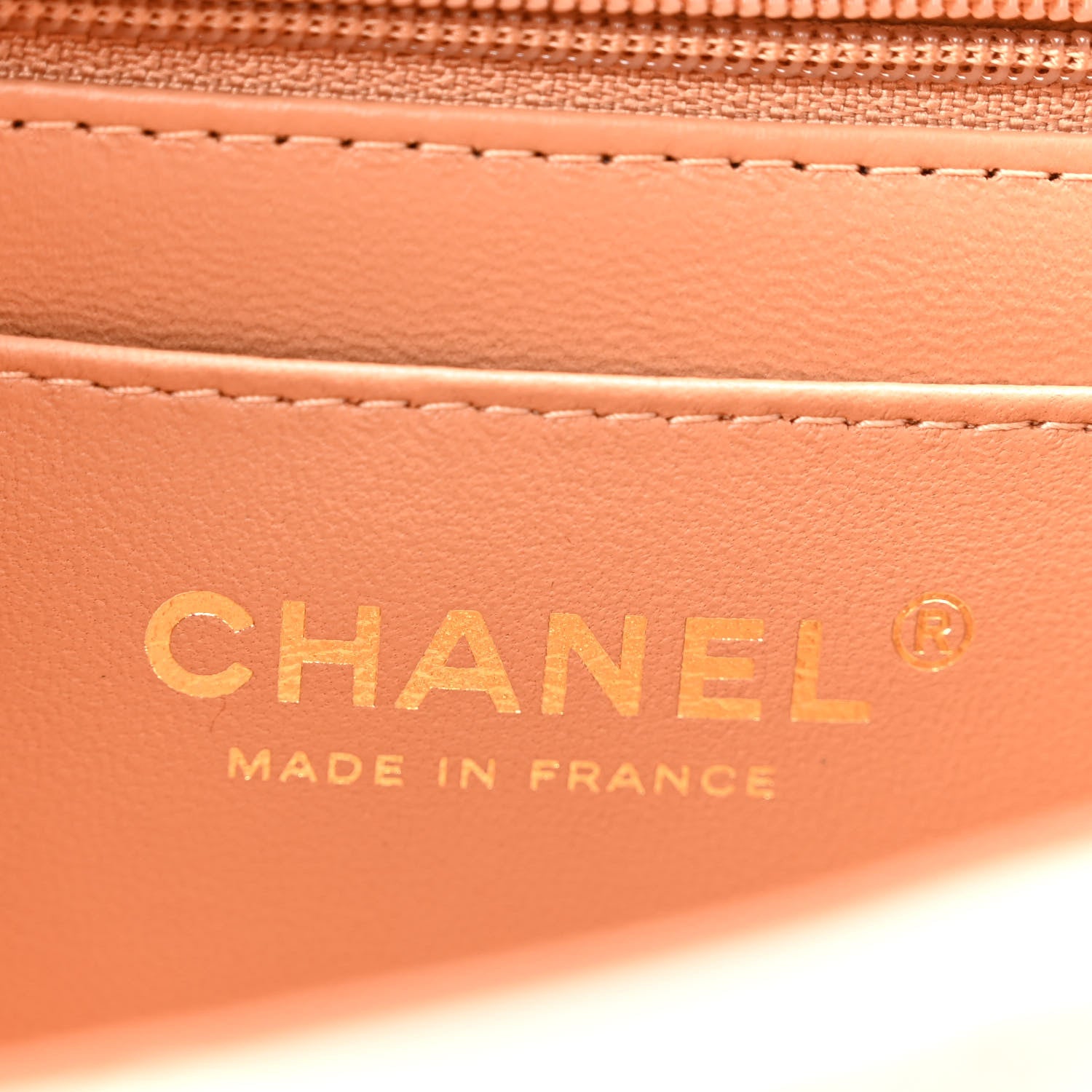 Chanel Lambskin Quilted Bi-Color Mini Top Handle Rectangular Flap Ecru Dark Beige 6 of 11