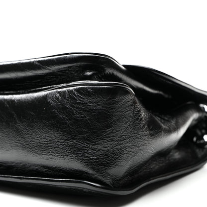 Saint Laurent Crinkled Calfskin Matelasse Monogram Medium Niki Chain Satchel Black 9 of 9