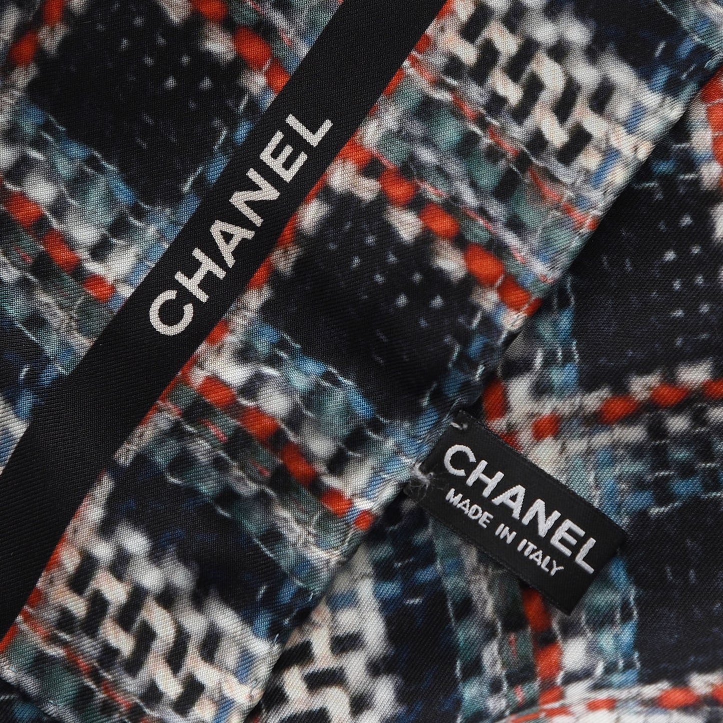 Silk CC Square Scarf Multicolor