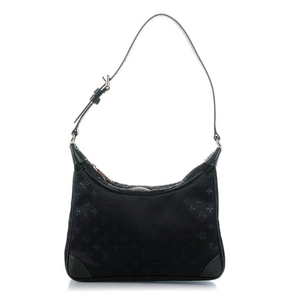 Louis Vuitton Satin Monogram Mini Boulogne Black 1 of 7