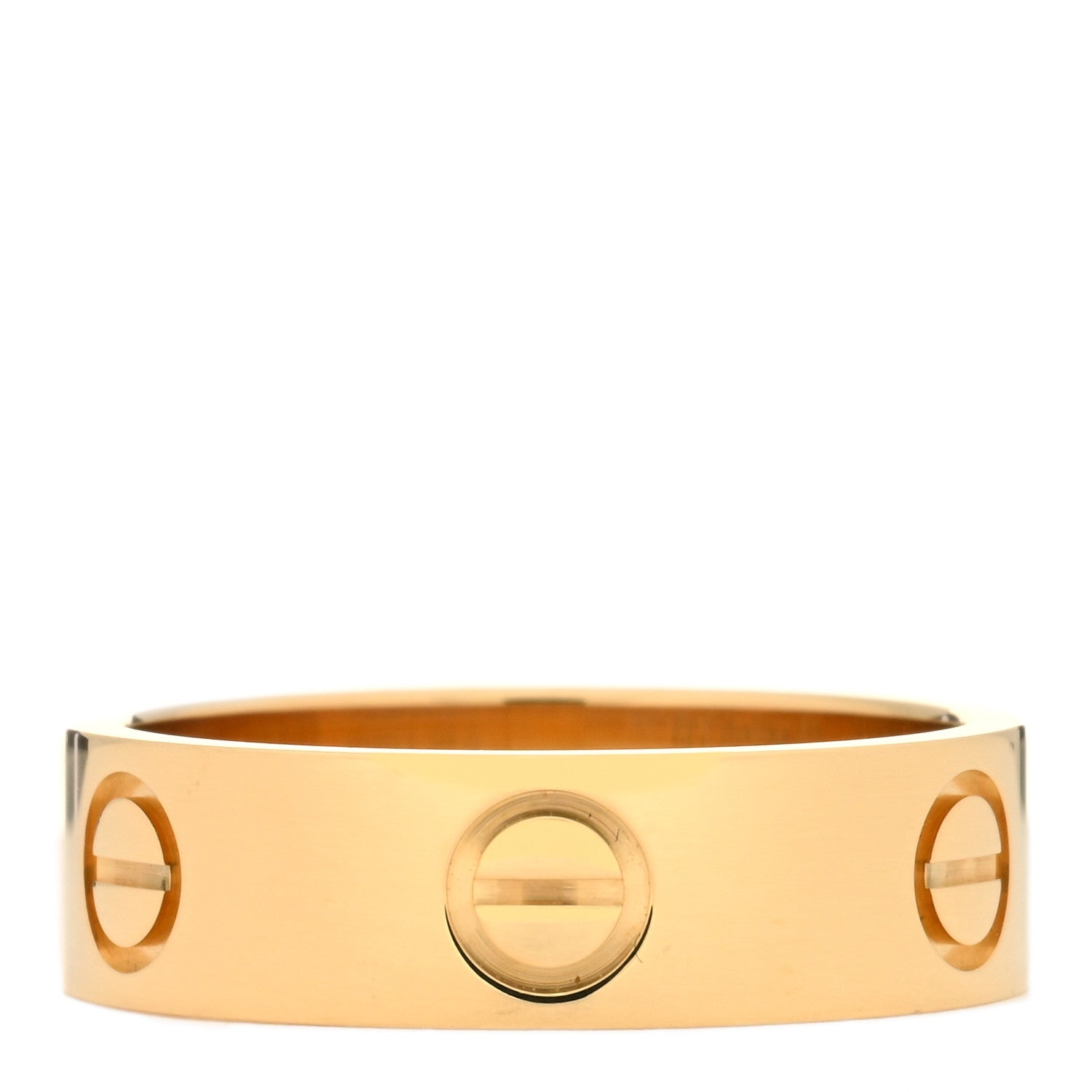 Cartier 18K Yellow Gold 5.5mm LOVE Ring 53 6.5 3 of 5