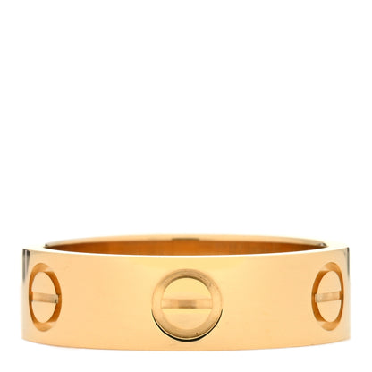 Cartier 18K Yellow Gold 5.5mm LOVE Ring 53 6.5 3 of 5