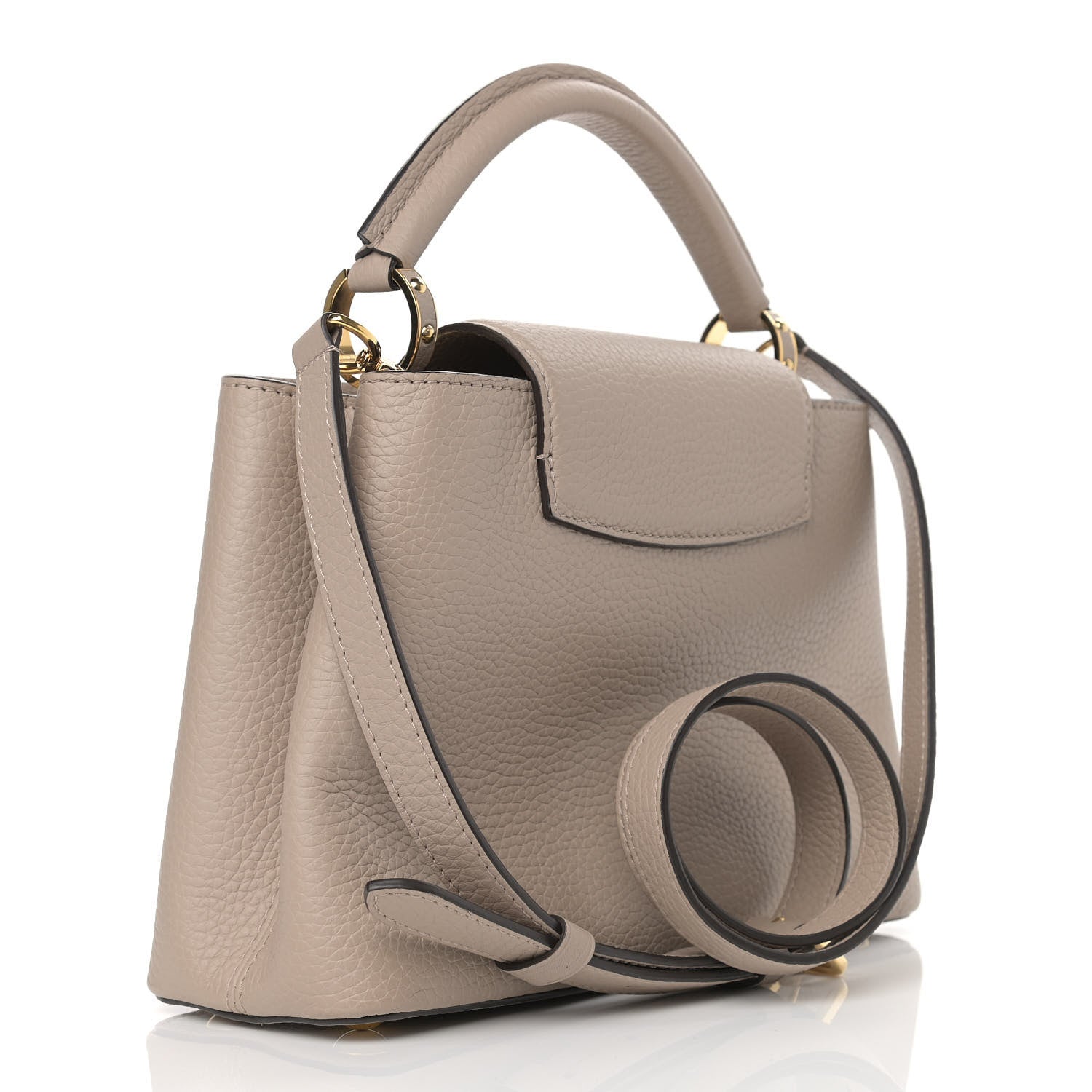 Louis Vuitton Taurillon Capucines BB Galet 3 of 14