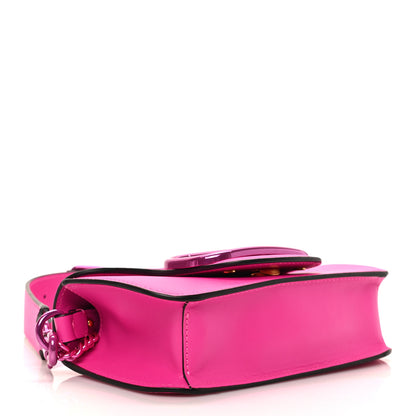 Valentino Garavani Calfskin Lacquer Monochrome Vlogo Mini Loco Crossbody Bag Pink PP 4 of 9