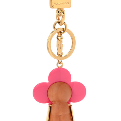 Louis Vuitton Resin Wood Vivienne Bag Charm Pink 4 of 4