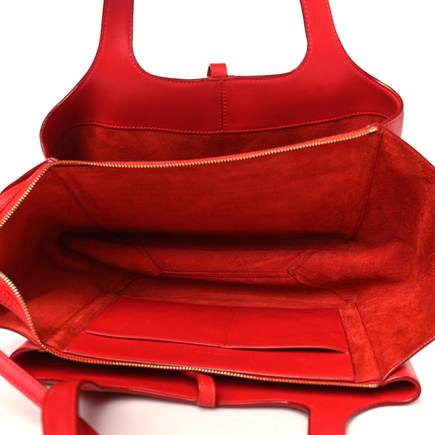 Celine Baby Grained Calfskin Small Tri-Fold Bag Poppy 5 of 12