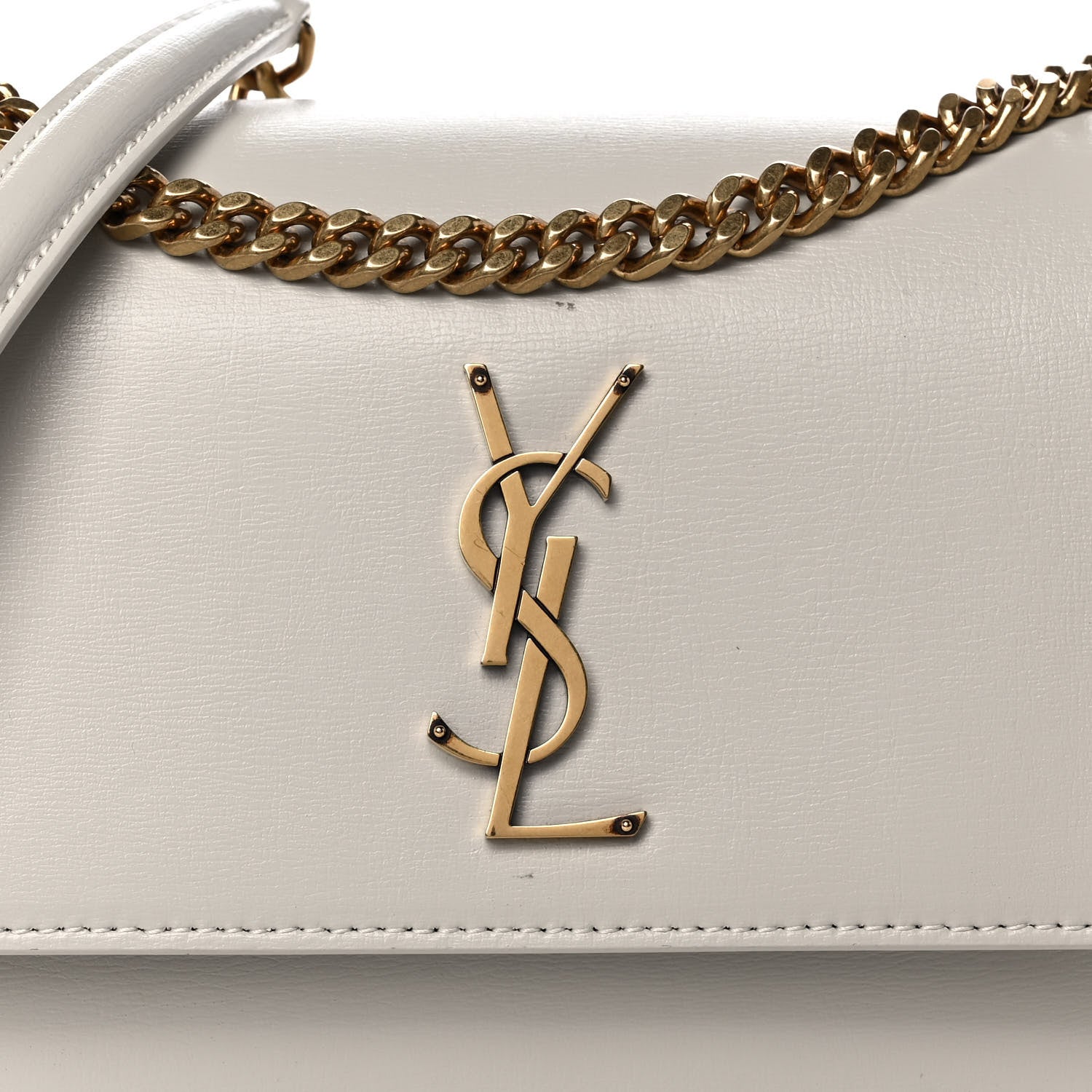 Saint Laurent Calfskin Medium Monogram Sunset Crema Soft 8 of 13