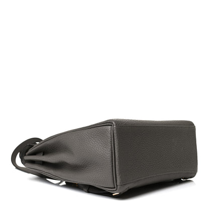 Hermes Taurillon Clemence Kelly Ado Backpack Etain 3 of 9