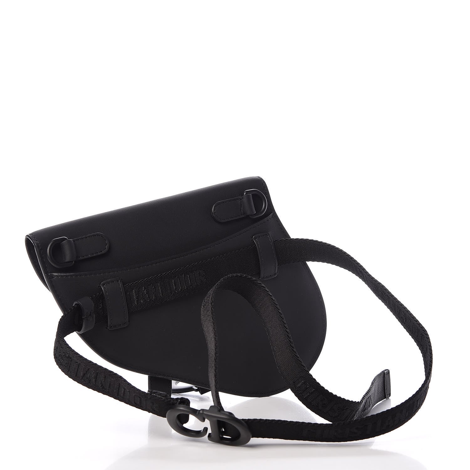 Christian Dior Ultra Matte Calfskin Saddle Belt Bag Black 3 of 10