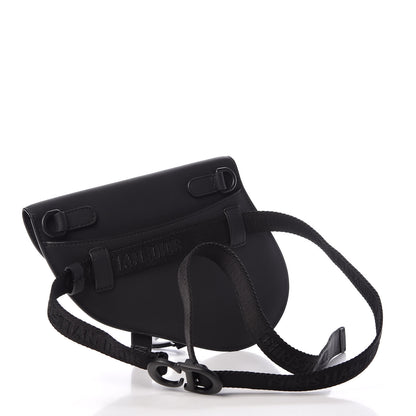 Christian Dior Ultra Matte Calfskin Saddle Belt Bag Black 3 of 10