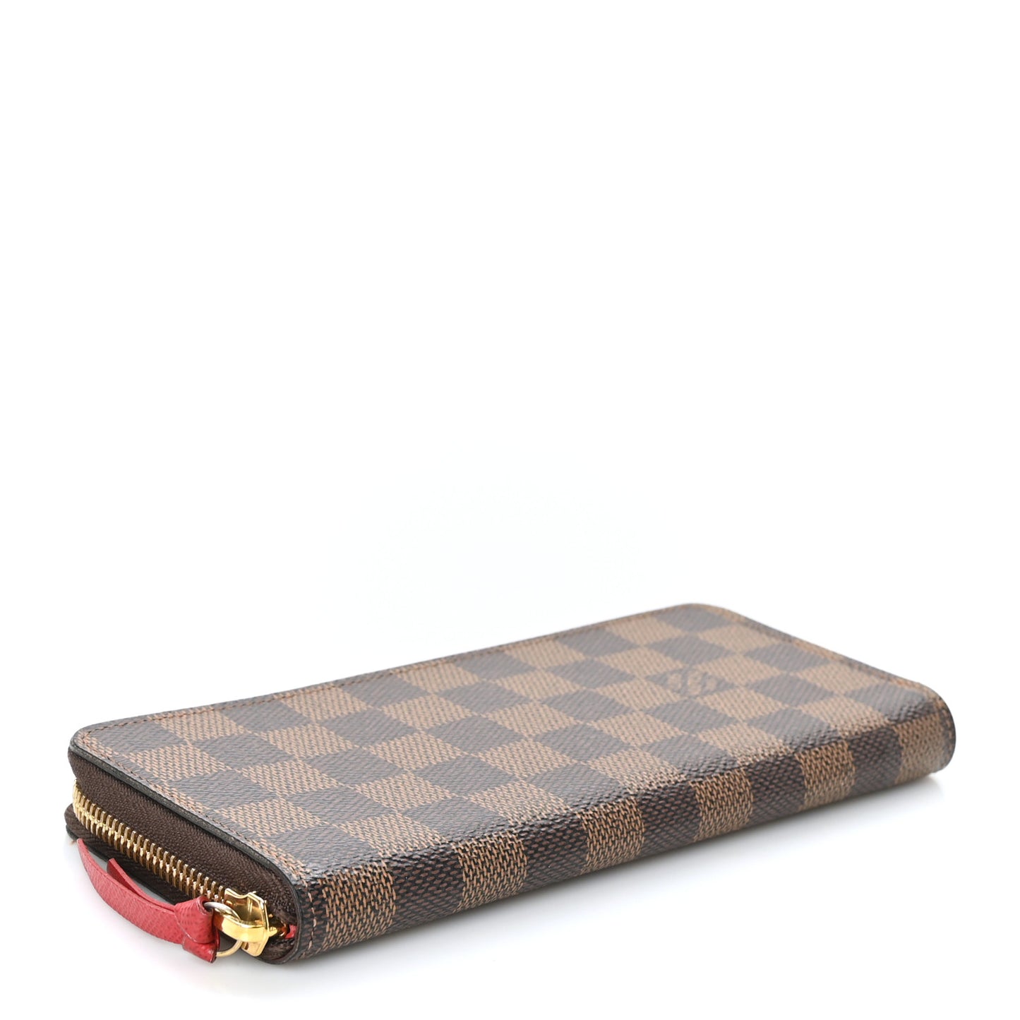 Damier Ebene Clemence Wallet Cherry