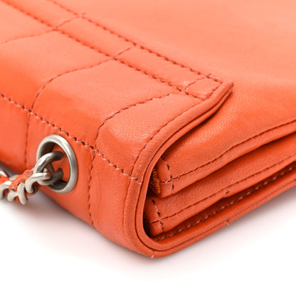 Chanel Lambskin Chocolate Bar Mademoiselle Flap Orange 17 of 21