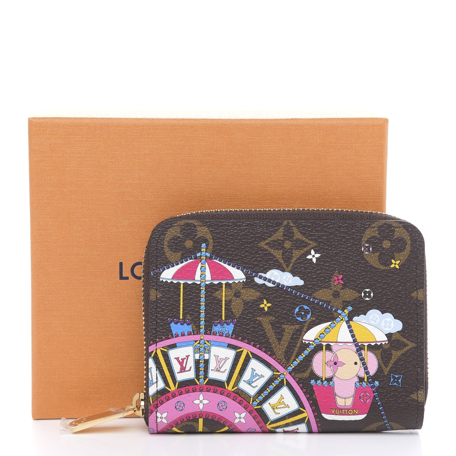 Louis Vuitton Monogram 2020 Christmas Animation Big Wheel Zippy Coin Purse Rose Ballerine 8 of 8