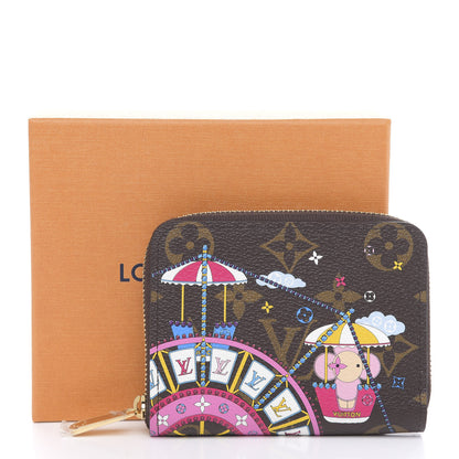 Louis Vuitton Monogram 2020 Christmas Animation Big Wheel Zippy Coin Purse Rose Ballerine 8 of 8