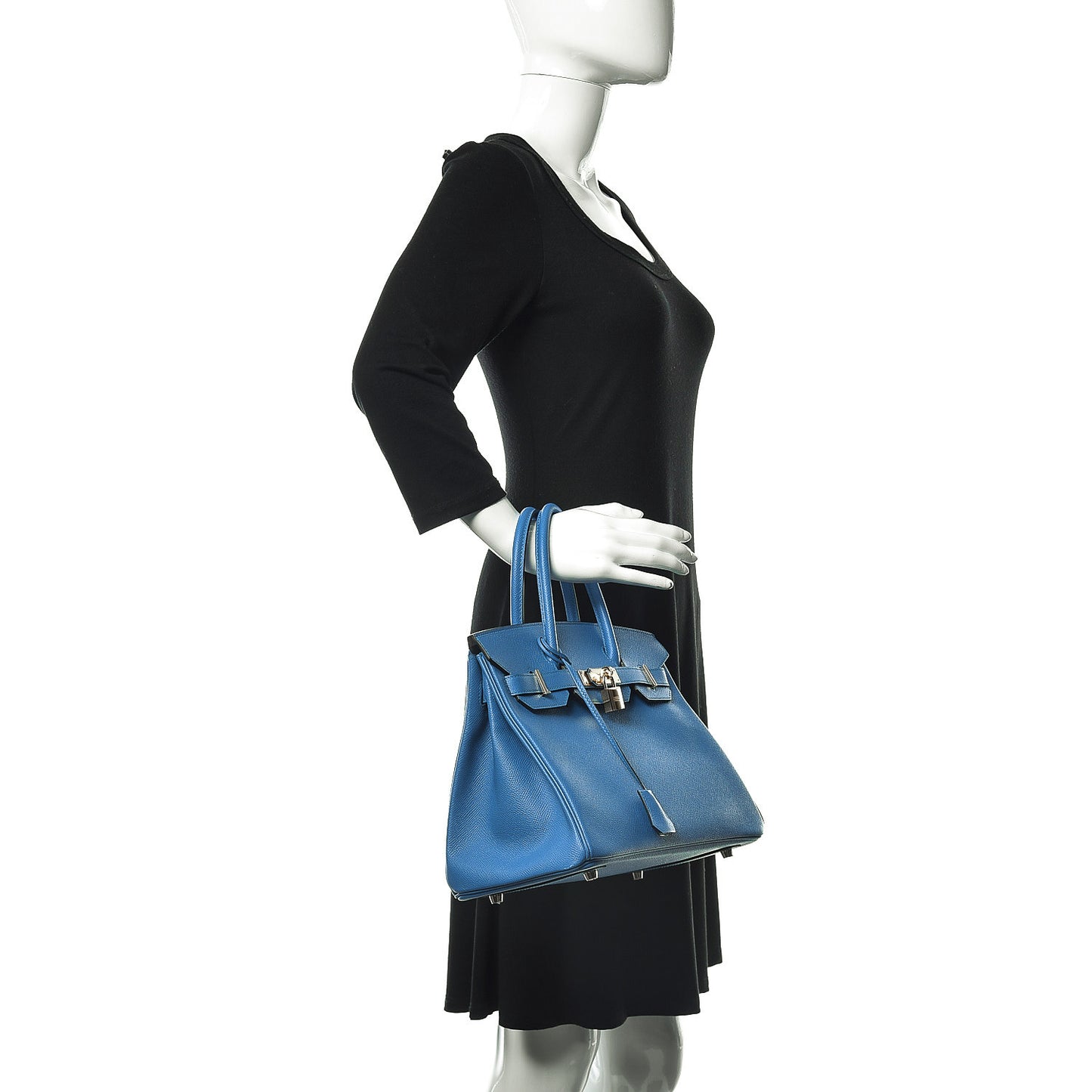 Epsom Birkin 30 Bleu Zanzibar