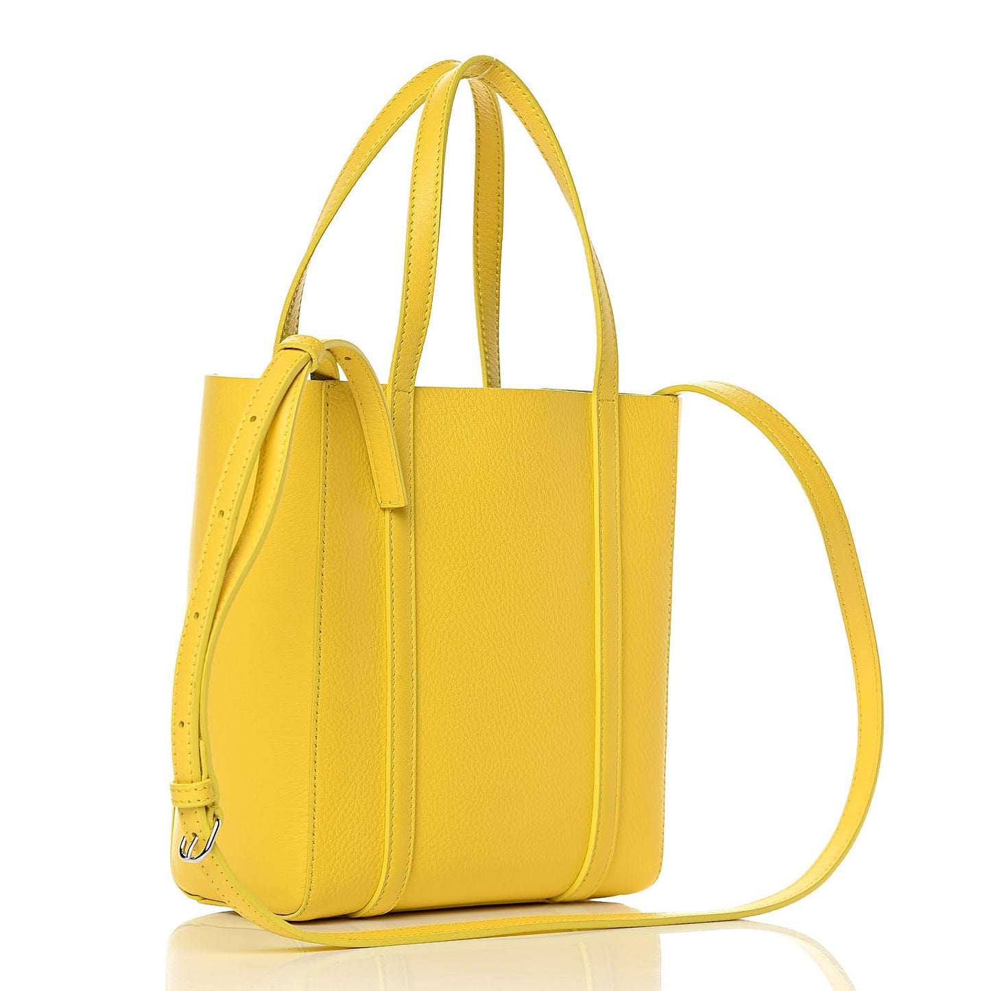 Smooth Calfskin Logo XXS Everyday Tote Jaune Soleil Black