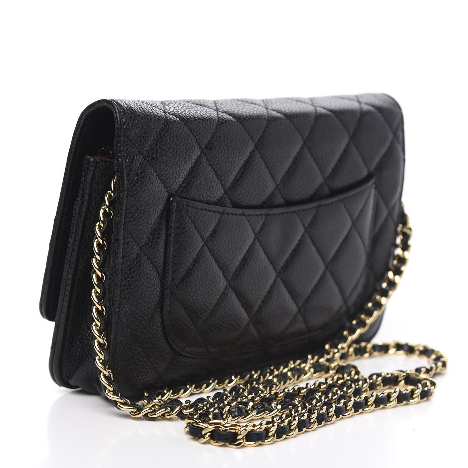 Chanel Caviar Quilted Wallet On Chain WOC Black 3 of 15