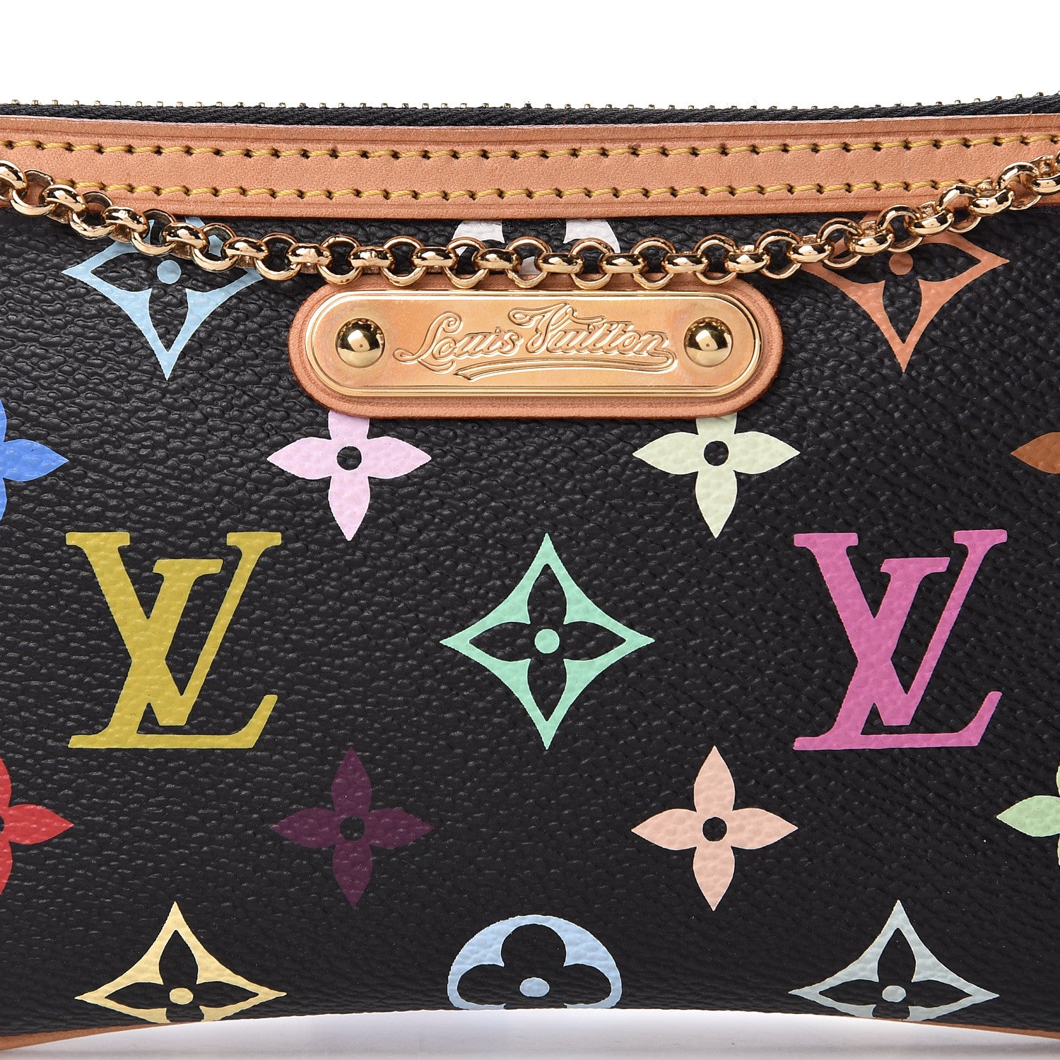 Louis Vuitton Monogram Multicolor Pochette Milla MM Black 8 of 10