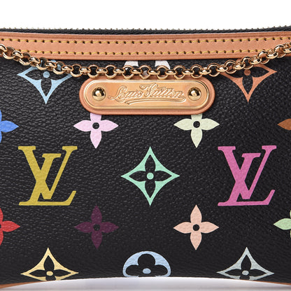 Louis Vuitton Monogram Multicolor Pochette Milla MM Black 8 of 10