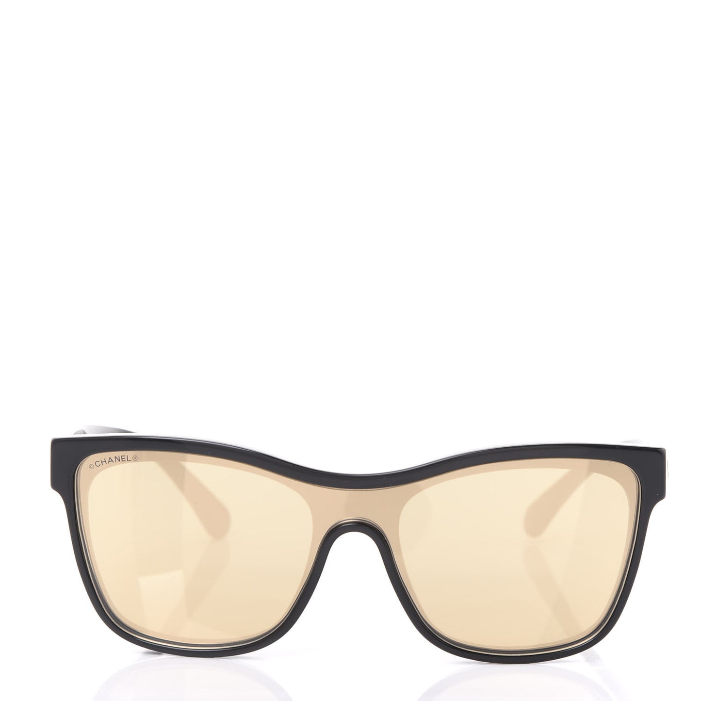Acetate Logo Shield Sunglasses 5418 Black