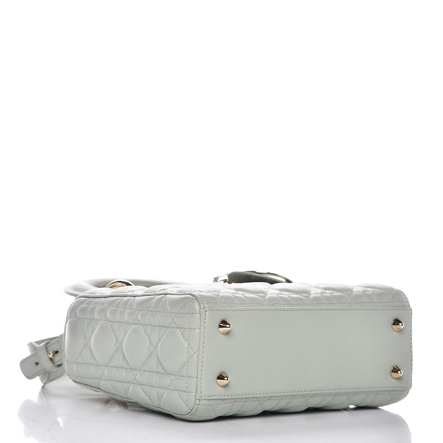 Lambskin Cannage Small My Lady Dior Pistachio