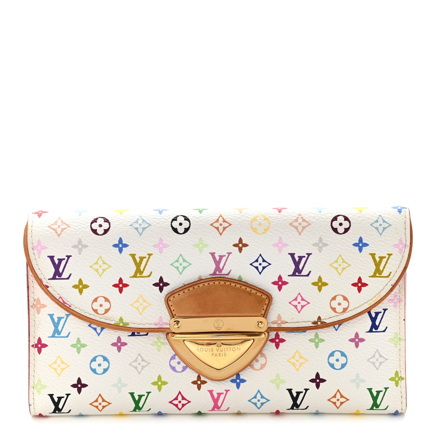 Monogram Multicolor Eugenie Wallet White Litchi