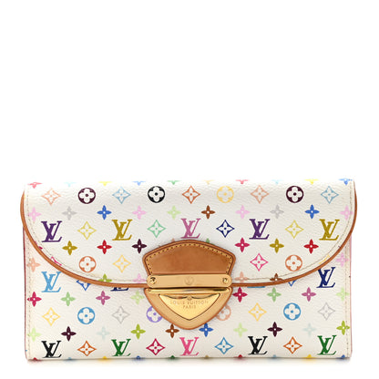 Louis Vuitton Monogram Multicolor Eugenie Wallet White Litchi 1 of 13