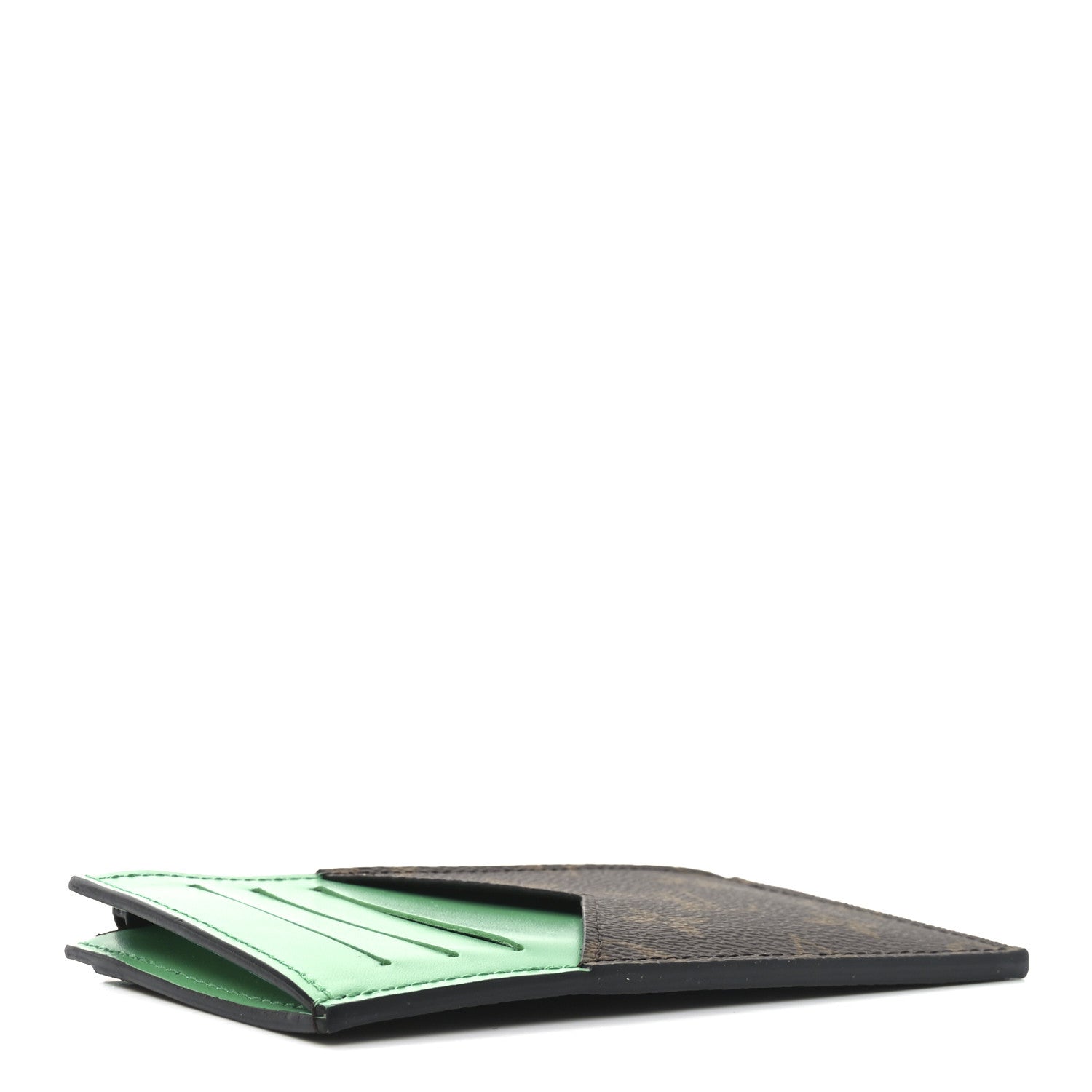 Louis Vuitton Monogram Calfskin Coin Card Holder Minty Green 4 of 7