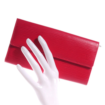 Louis Vuitton Epi Sarah Wallet Red 2 of 7