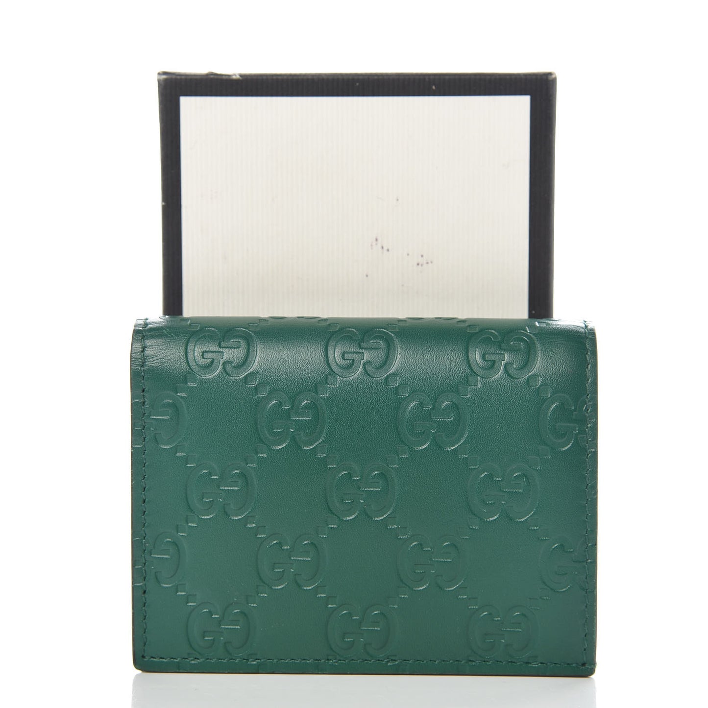 Guccissima Card Case Wallet Green