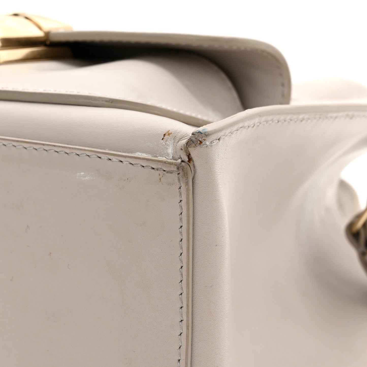 Calfskin Padlock Mini All Afternoon Tote Gris Glace