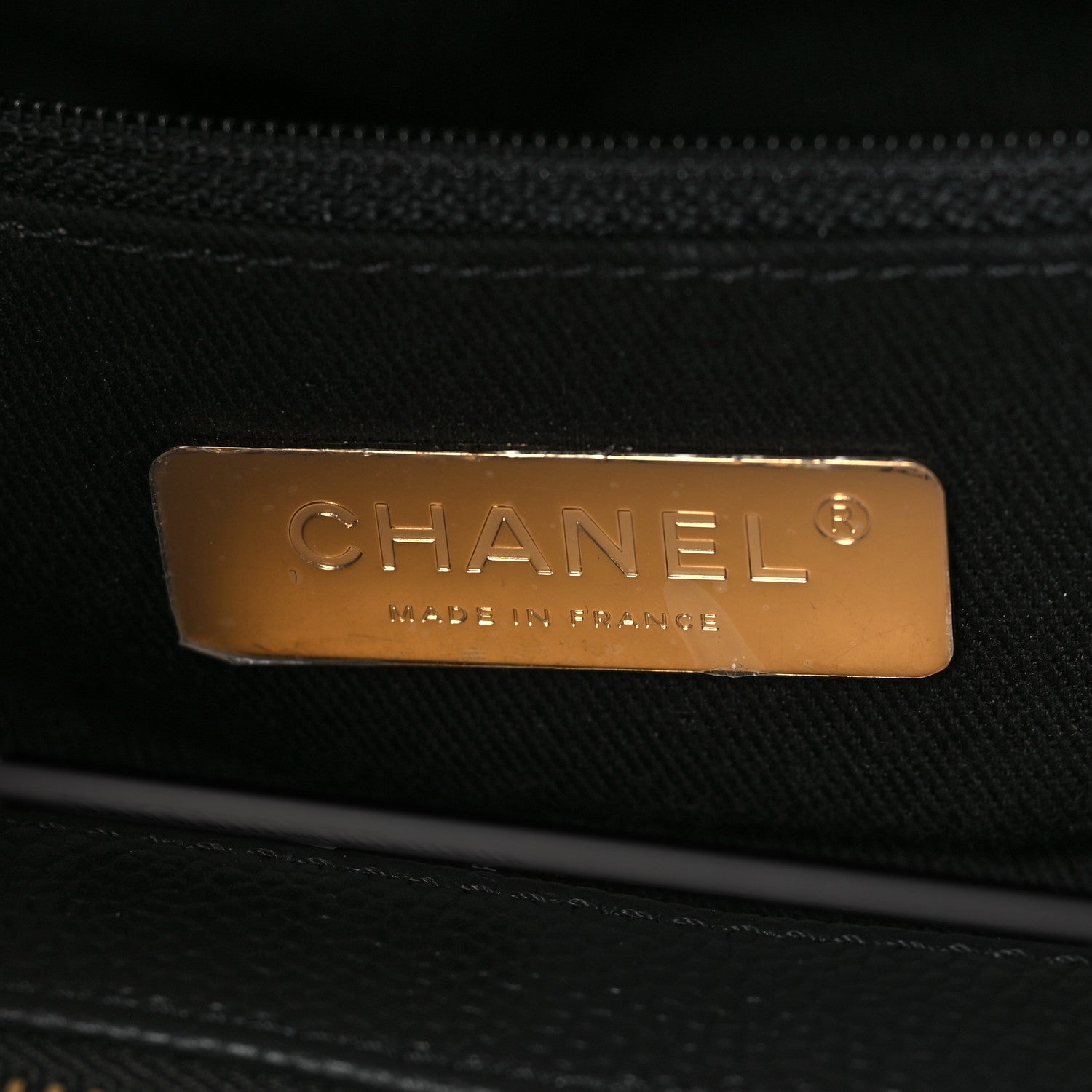Chanel Caviar Stitched Large Shopping Tote Bag Black 6 of 9