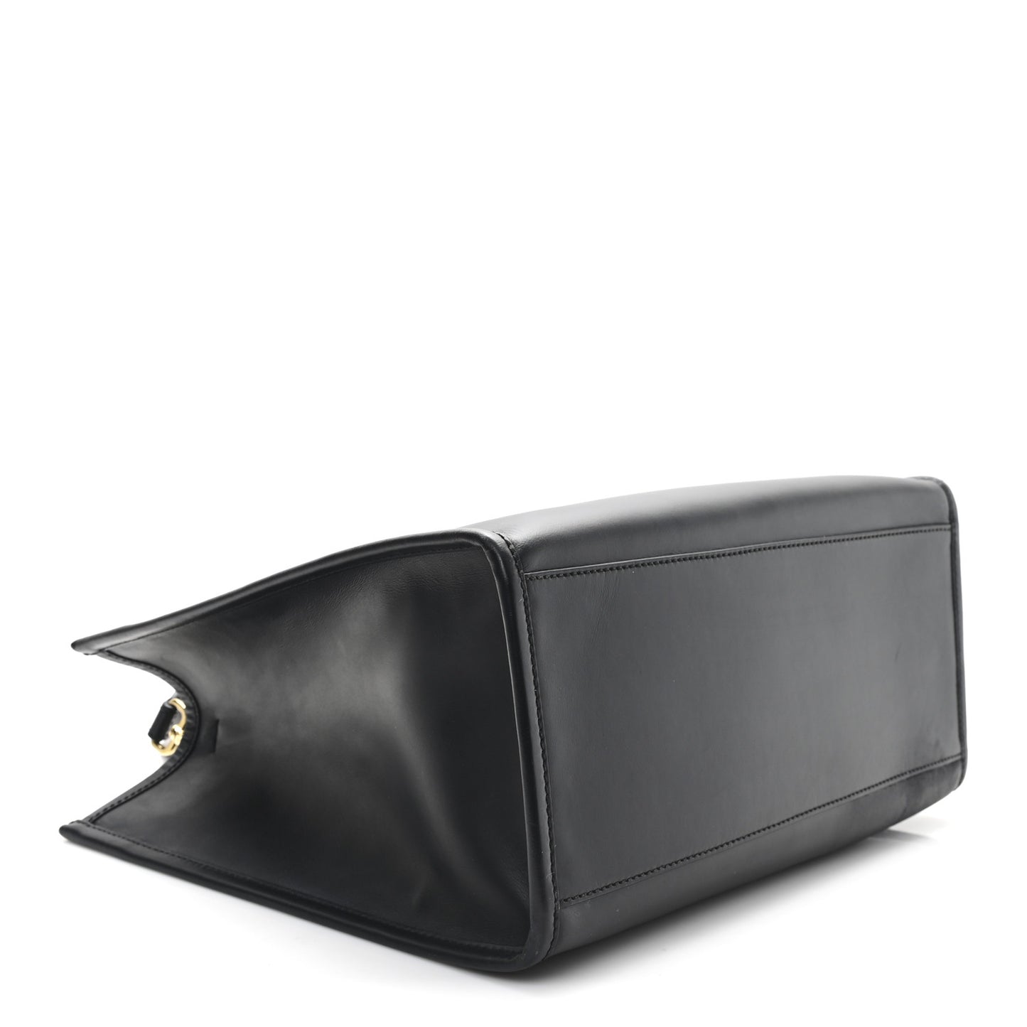 Vitello King Plexiglass Medium Fendi Sunshine Shopper Tote Black