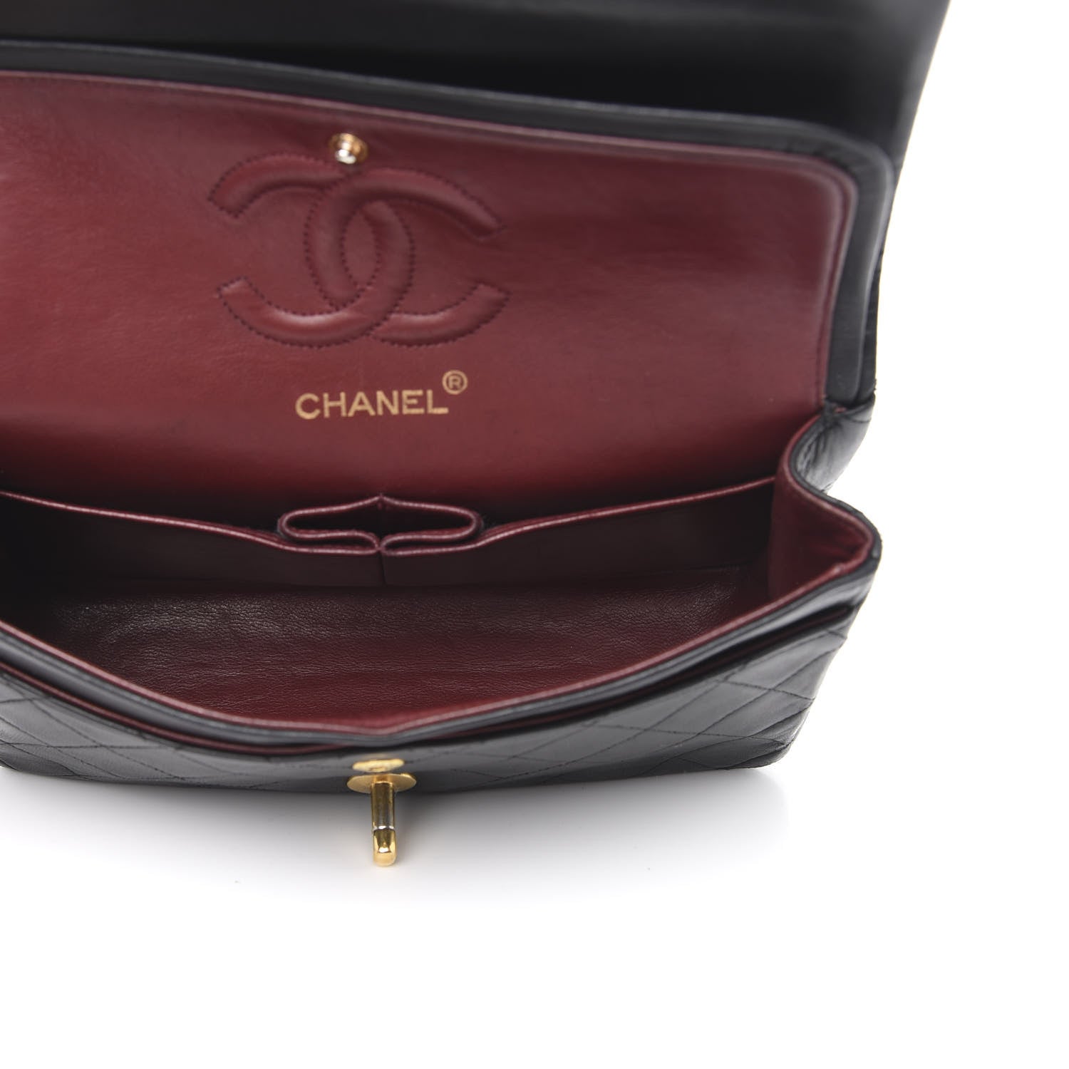 Chanel Lambskin Quilted Small Double Flap Black 5 of 15